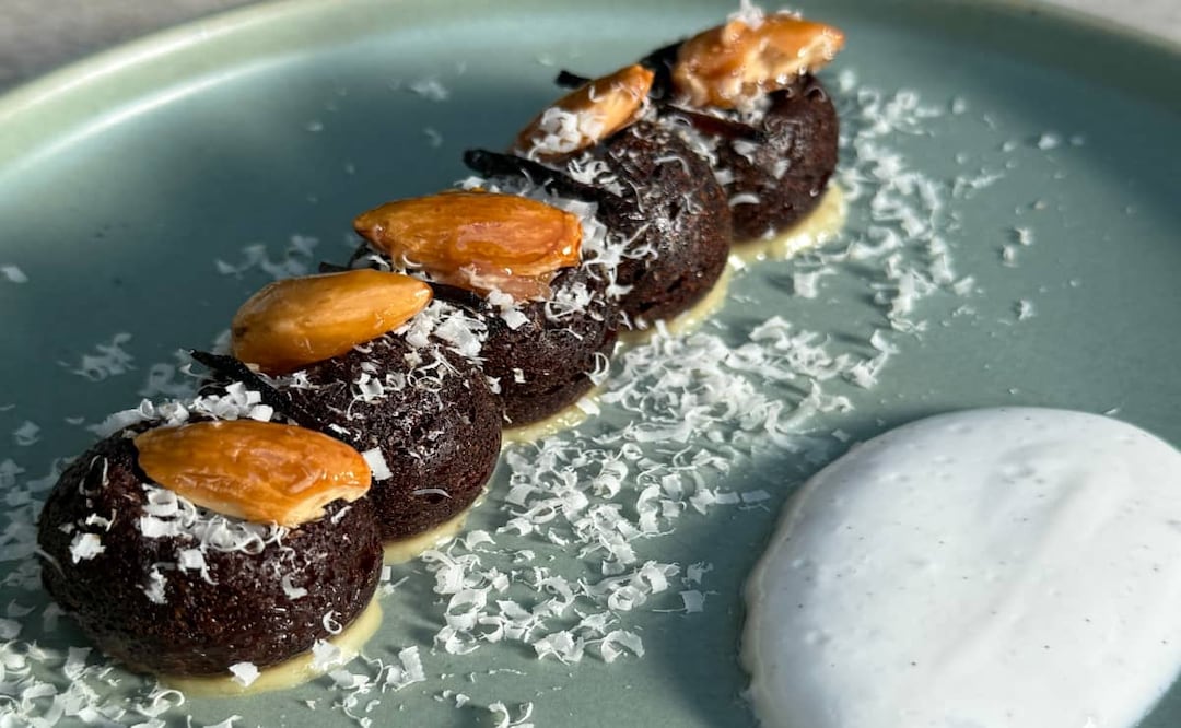 Postre con dátiles de Arriba Baja. Foto: Cortesía.