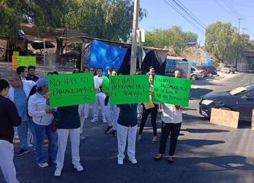 “No hay paracetamol", trabajadores de la salud en Hidalgo se manifiestan por falta de insumos; exigen destitución de directivos