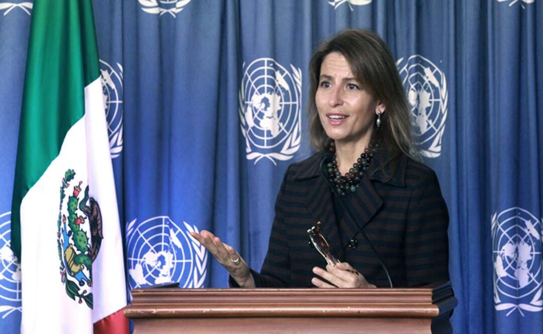 Nuria Sanz, directora y representante de la Unesco en México, durante la presentación del informe “Igualdad de Género Patrimonio y Creatividad” (Foto: Adrián Hernández)