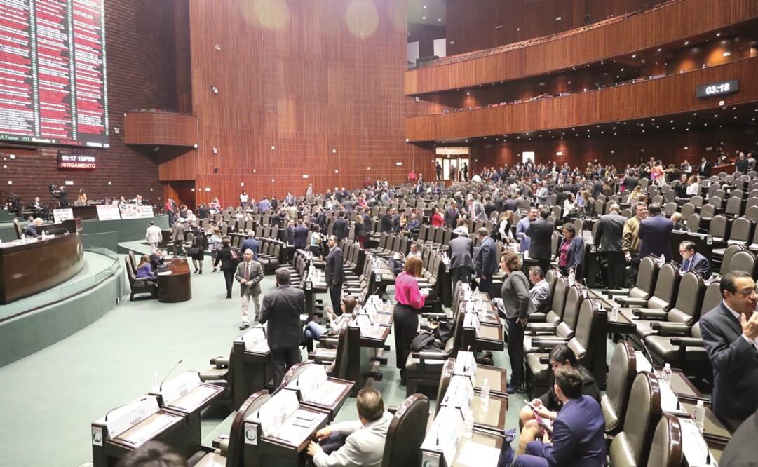 Salón de Plenos de la Cámara de Diputados. /Archivo - EL UNIVERSAL