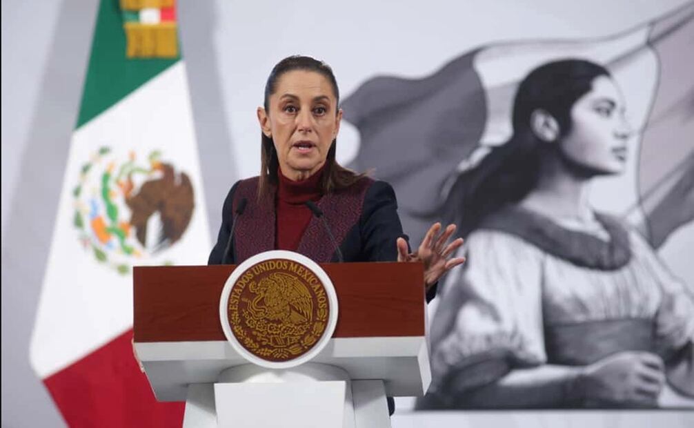 La presidenta Claudia Sheinbaum Pardo confirmó que la Suprema Corte de Justicia de la Nación enlistó proyectos sobre los adeudos millonarios de Ricardo Salinas Pliego, y acusó que ahora él está enarbolado una posición política de ultraderecha. Foto: Carlos Mejía /EL UNIVERSAL