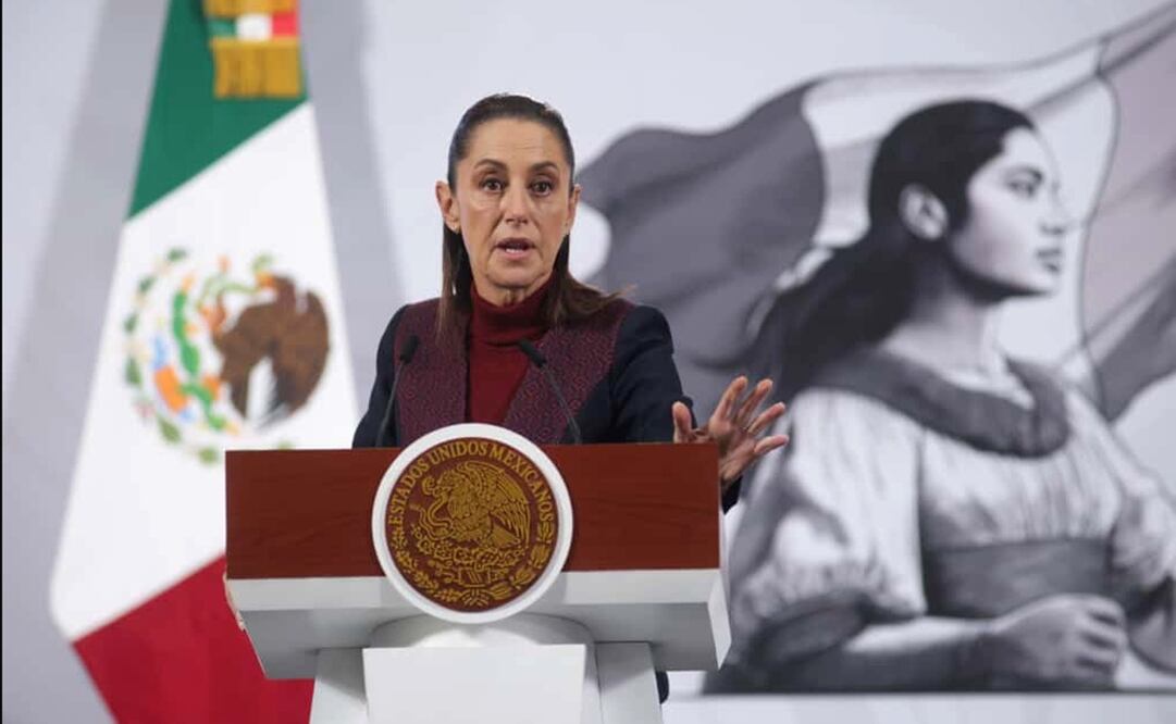 La presidenta Claudia Sheinbaum Pardo durante la mañanera del martes 11 de noviembre de 2025. Foto: Carlos Mejía /EL UNIVERSAL