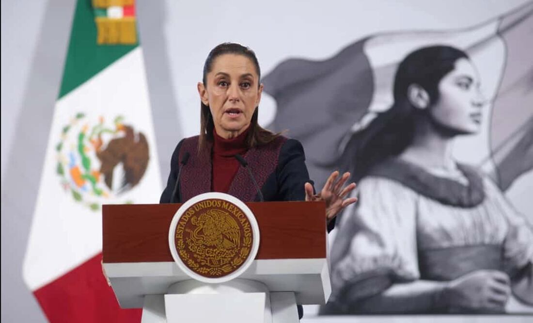 La presidenta Claudia Sheinbaum Pardo durante la mañanera del martes 11 de noviembre de 2025. Foto: Carlos Mejía /EL UNIVERSAL