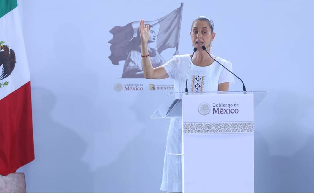 Claudia Sheinbaum Pardo en la unidad deportiva progreso este 20 de octubre del 2024. Foto: Fernanda Rojas/ EL UNIVERSAL