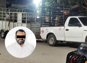 Detienen a exalcalde de Izamal, Yucatán, por robo de ganado; trasladaba 10 reses cuando fue detenido