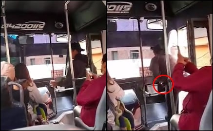 Captan a chofer de microbús de la CDMX tomando cerveza mientras brinda servicio