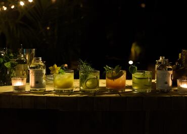 Coctelería con destilado de agave