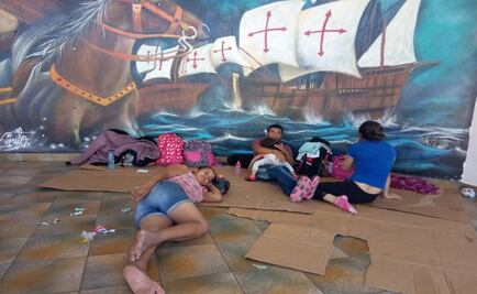 Caravana migrante llega a frontera México-Guatemala
