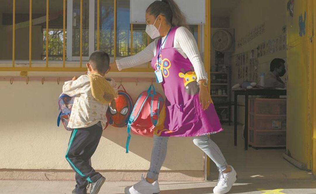 Este próximo lunes 30 de agosto regresan a clases presenciales la mayoría de las escuelas públicas; en estados como Querétaro hubo un simulacro en preescolar. Foto: Demián Chávez/ EL UNIVERSAL.