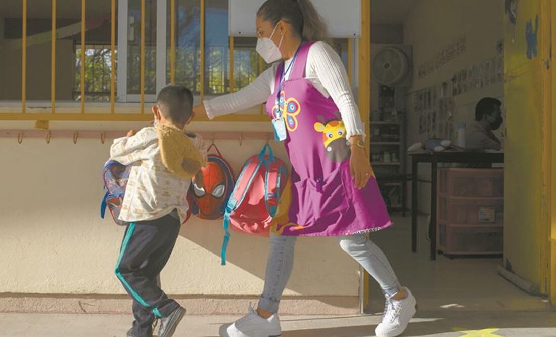 Este próximo lunes 30 de agosto regresan a clases presenciales la mayoría de las escuelas públicas; en estados como Querétaro hubo un simulacro en preescolar. Foto: Demián Chávez/ EL UNIVERSAL.