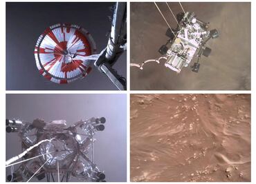 Divulgan primer video de la llegada del Perseverance a Marte