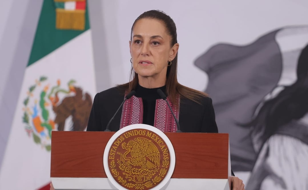 Conferencia de prensa de la presidenta Claudia Sheinbaum Pardo en Palacio Nacional el 15 de abril de 2026. Foto: Gabriel Pano/ EL UNIVERSAL