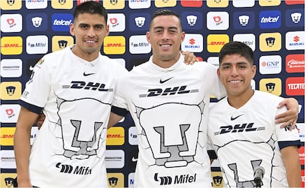 Pumas presentó a sus tres refuerzos para el Clausura 2024; esto fue lo que dijeron