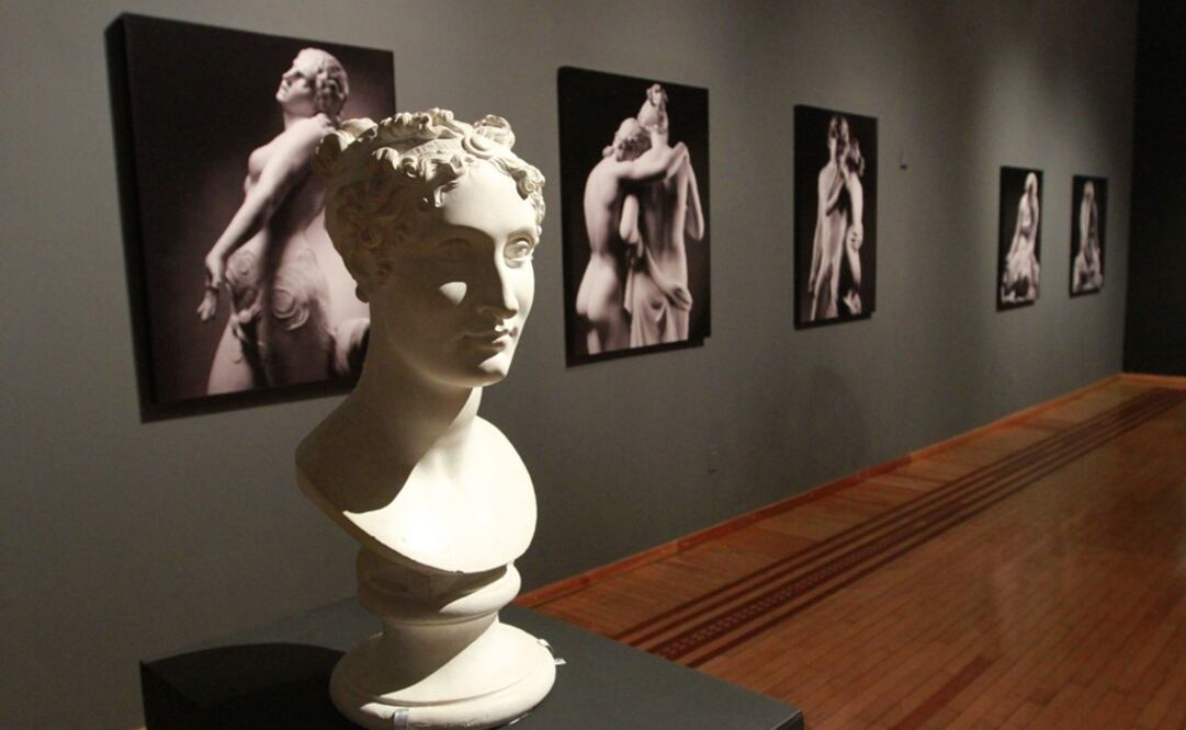 "Sensualidad y Belleza. Antonio Canova & Mimmo Jodice" está integrada además por fotografías de del artista napolitano Mimmon Jodice, cuya obra retrata los modelos clásicos del maestro decimonónico. (FOTO: Notimex)