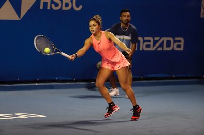 Renata Zarazúa es eliminada del Abierto Mexicano de Tenis