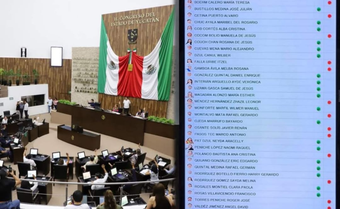 Congreso de Yucatán no alcanza la mayoría para desaparecer el órgano autónomo del INAIP en Yucatán (31/05/2025). Foto: Especial