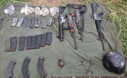 Decomisan arsenal y un vehículo en Apatzingán
