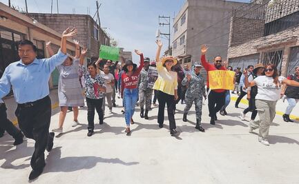 Alcaldesa de Ecatepec entrega 13 vialidades 
