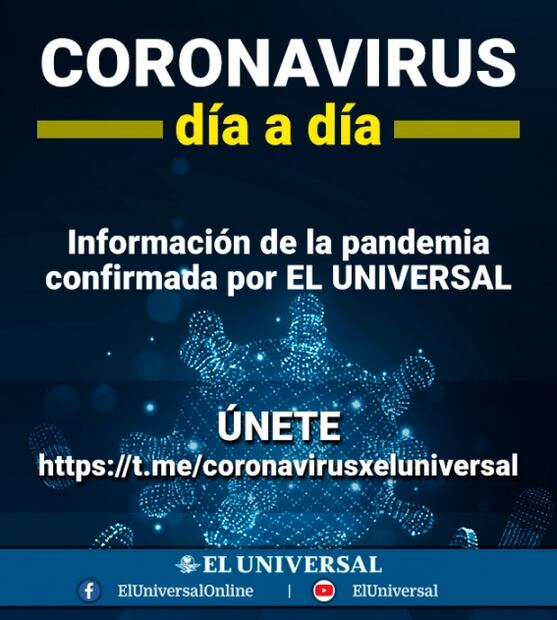 EL UNIVERSAL te informa del coronavirus en Telegram