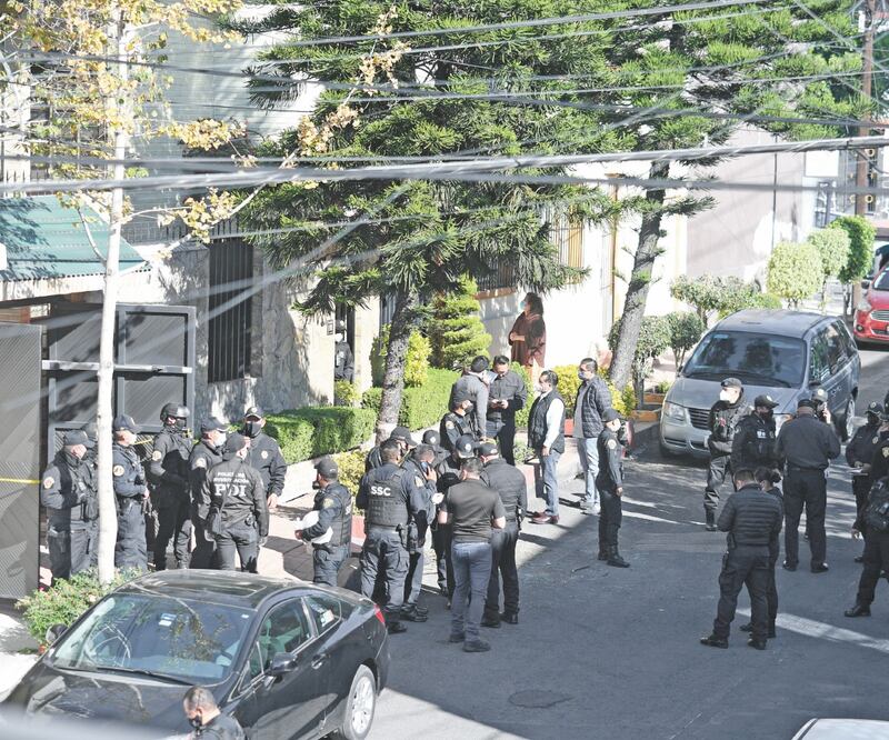 La balacera se registró en la calle General Alatorre número 27, colonia Daniel Garza. Foto: HUGO GARCÍA. EL UNIVERSAL