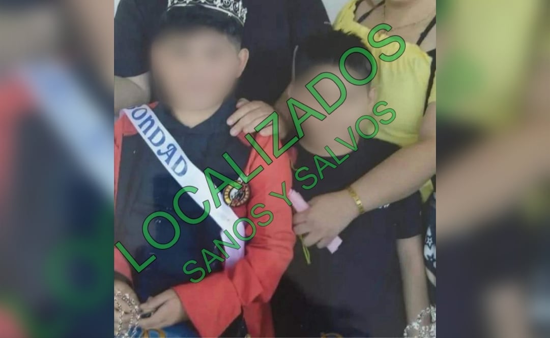 La Fiscalía de Sonora informó que los menores de edad desaparecidos fueron localizados sanos y salvos. | Foto: Especial.