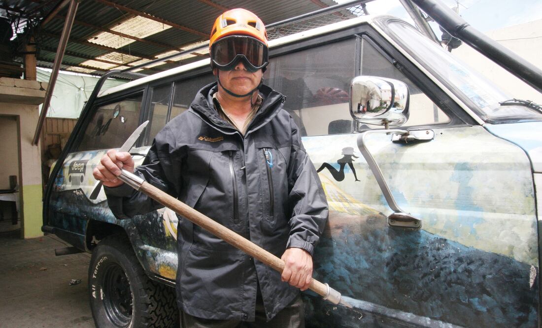 Hilario Aguilar, presidente del Club Alpino Mexicano delegación Serdán, en Puebla, ha subido más de 50 ocasiones el Citlaltépetl, lo que le ha permitido conocer la “psicolog ía” de la montaña y sus estados de ánimo.(Foto: Omar Contreras)