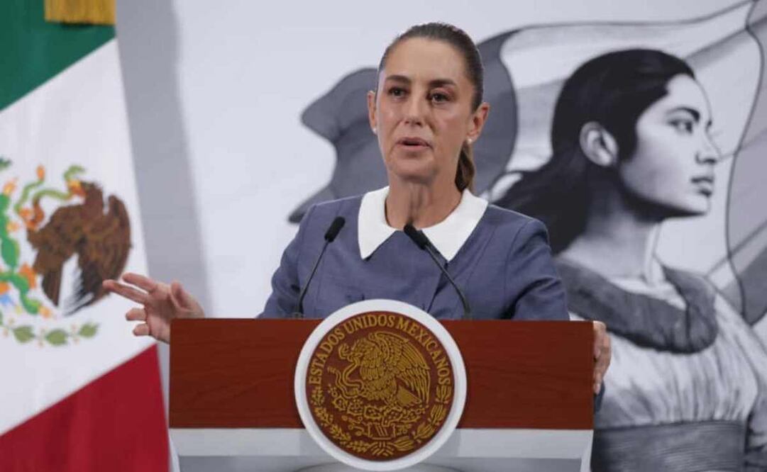 Claudia Sheinbaum, presidenta de México, durante la mañanera del 15 de octubre del 2025. Foto: Carlos Mejía / EL UNIVERSAL.