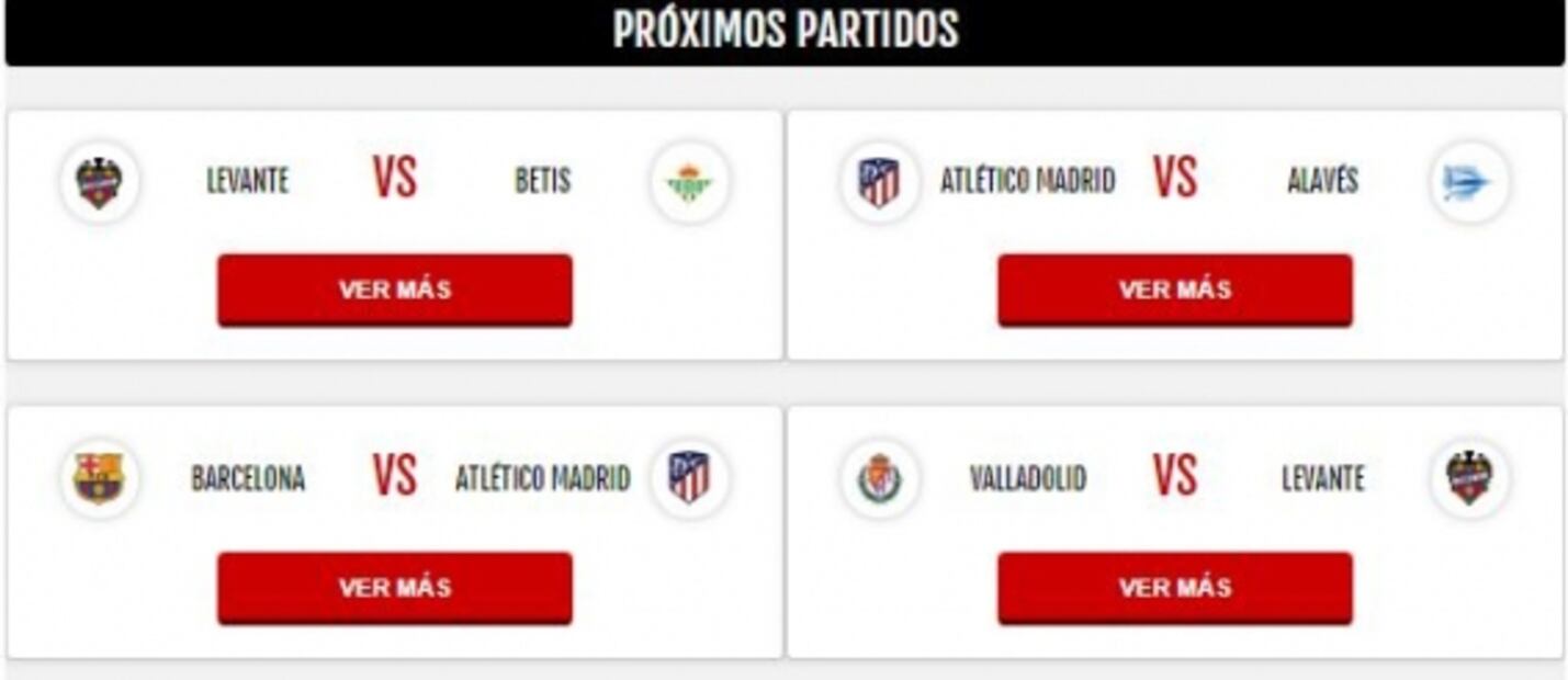 Atlético de Madrid derrotó al Levante