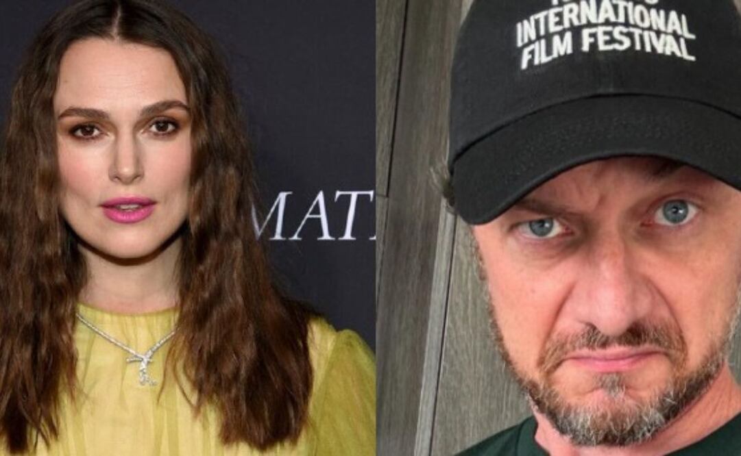 Keira Knightley y James Mcavoy serán personajes de Harry Potter a través de audiolibro. Foto:  Evan Agostini/AP y @jamesmcavoyrealdeal