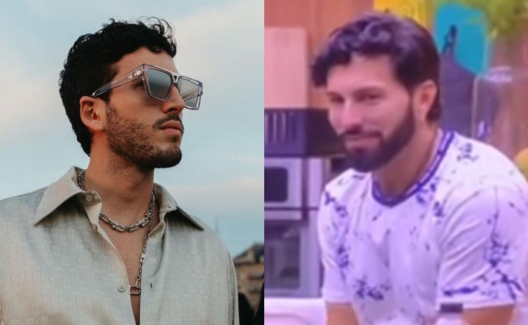 Sebastián Yatra y Poncho de Nigris, participante de "La casa de los famosos". Foto: vía Instragam oficial/Captura.