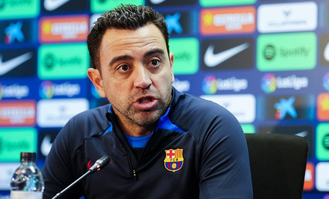 Xavi Hernández en conferencia de prensa - Foto: EFE