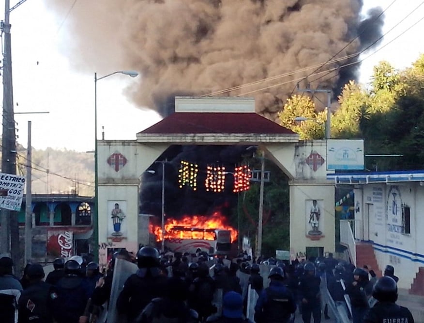 Acciones violentas en el municipio de Oxchuc (ESPECIAL)