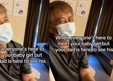 VIDEO: El emotivo reencuentro de un padre con su hija después de que naciera su bebé