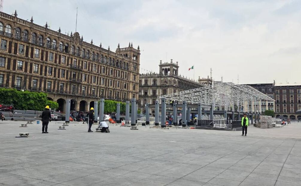 Alistan FIFA Fan Fest del Mundial 2026 en el Zócalo; esperan hasta 55 mil asistentes diarios en CDMX.
Foto: Frida Sánchez