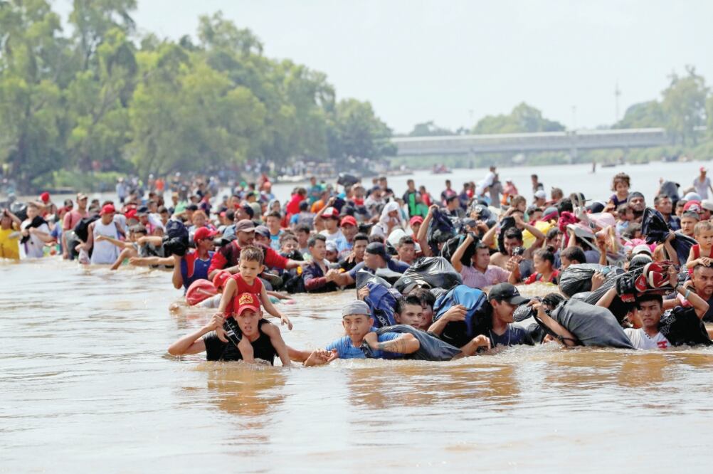La migración masiva en caravanas es un “fenómeno nuevo” que se va a convertir en tendencia a futuro, aseguró la secretaria de Gobernación (ARCHIVO EL UNIVERSAL)