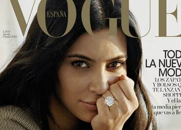 Kim Kardashian sin retoques y sin maquillaje en portada de Vogue España