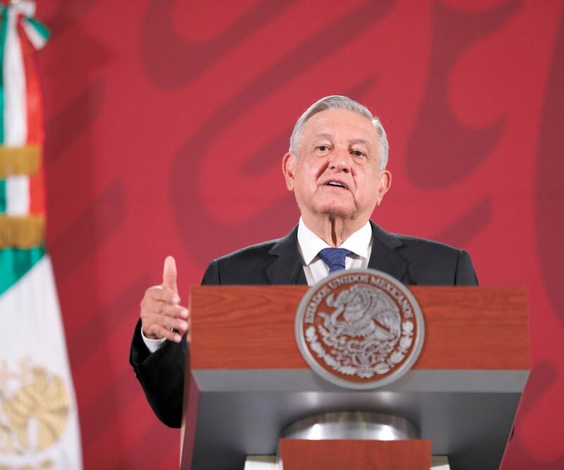 El presidente Andrés Manuel López Obrador se dijo dispuesto a viajar a Estados Unidos y China en los próximos meses. Foto: SÁSHENKA GUTIÉRREZ. EFE