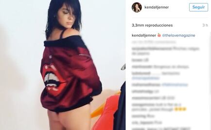 Kendall Jenner también luce su trasero