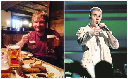 Ed Sheeran confiesa que golpeó a Justin Bieber 