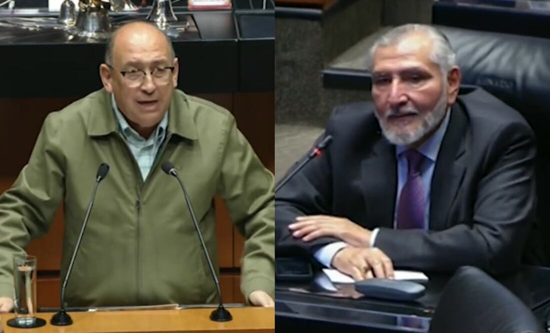 Rubén Moreira Valdez y Adán Augusto López. Foto: Especial