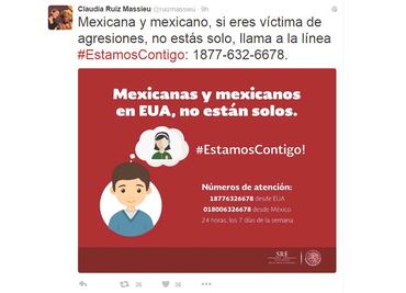 SRE puso en operación línea telefónica “Estamos Contigo”