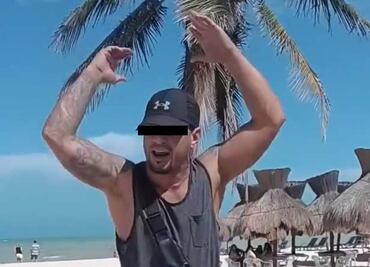 Detienen a turista en Progreso, Yucatán, tras agredir verbalmente a una mujer y causar disturbios; es llevado a la cárcel pública