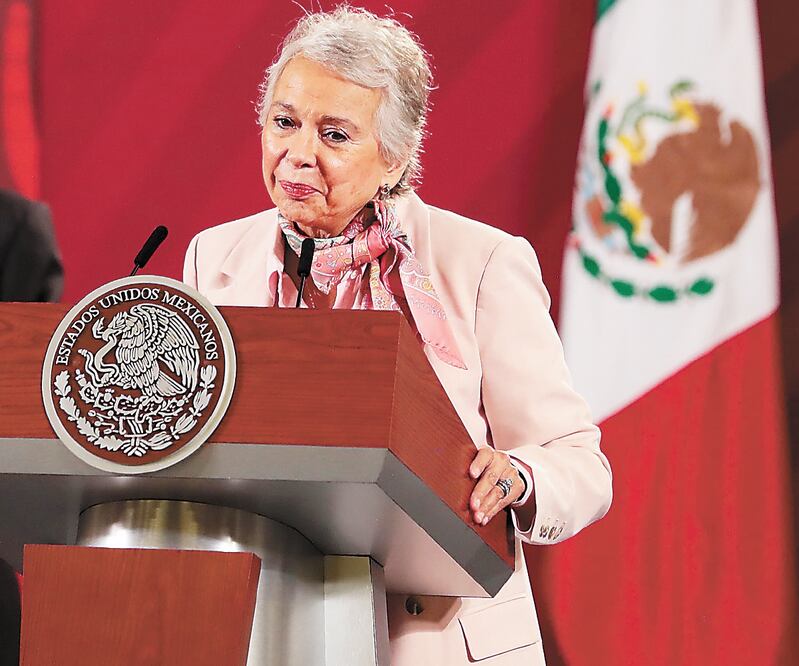 Los juicios del proyecto están resueltos, dijo Olga Sánchez. Foto: JUAN BOITES. EL UNIVERSAL