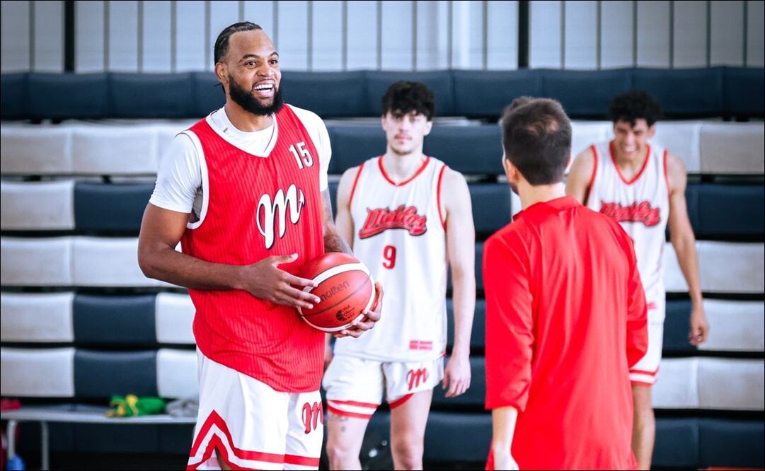 Los Diablos Rojos del México entrenaron en el polideportivo de la Universidad de La Salle / Foto: Cortesía Diablos