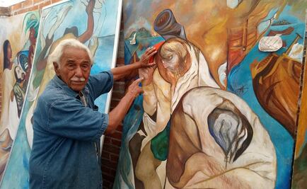 Plasman en murales las figuras de Cortés, Moctezuma y La Malinche