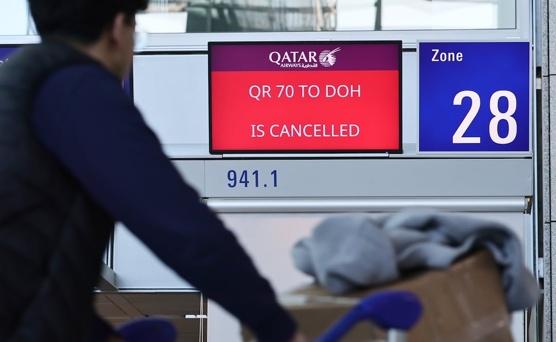 Alrededor del mundo se han cancelado vuelos a Medio Oriente por crisis de seguridad tras el conflicto Irán-EU. Foto: EFE.