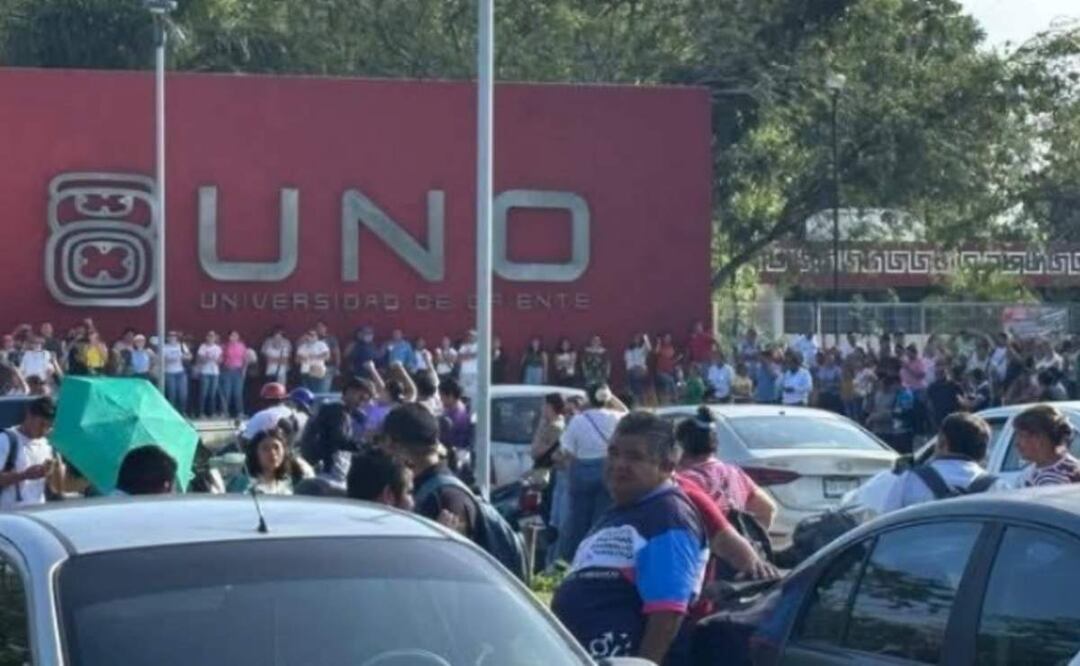 Las escuelas afectadas por la toma de instalaciones son la Escuela Normal “Juan de Dios Rodríguez Heredia” y la Universidad del Oriente (UNO) ubicadas en Yucatán (04/06/2025). Foto: Especial