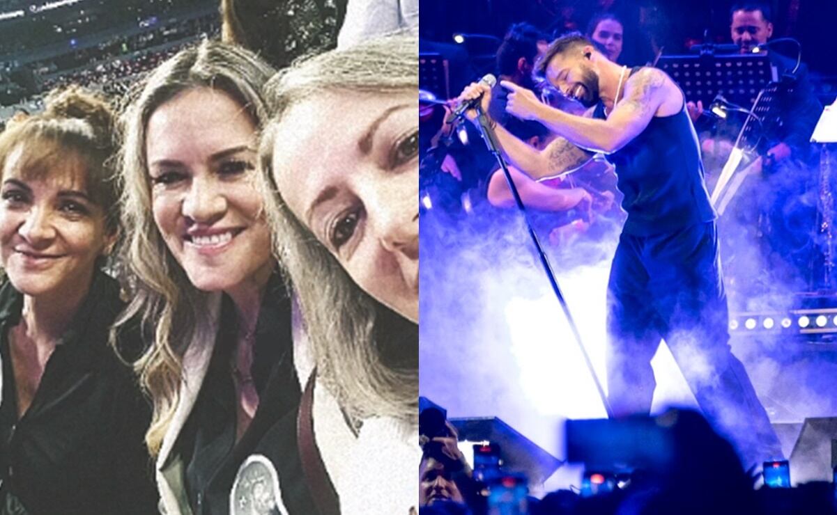 Prince Ricky Alba Rebecca de Alba asiste al concierto de Ricky Martin, su ex