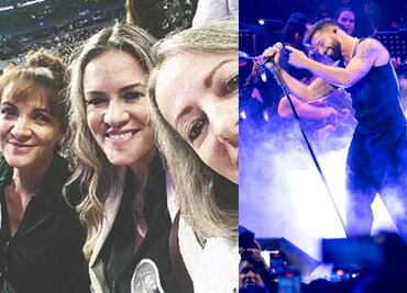 Rebecca de Alba asiste al concierto de Ricky Martin, su ex
