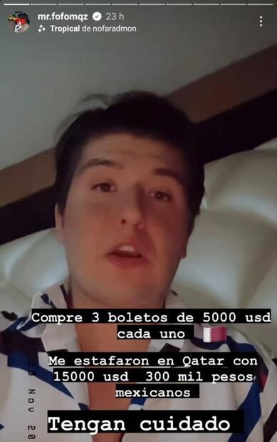Estafan a Fofo Márquez con boletos de Qatar 2022